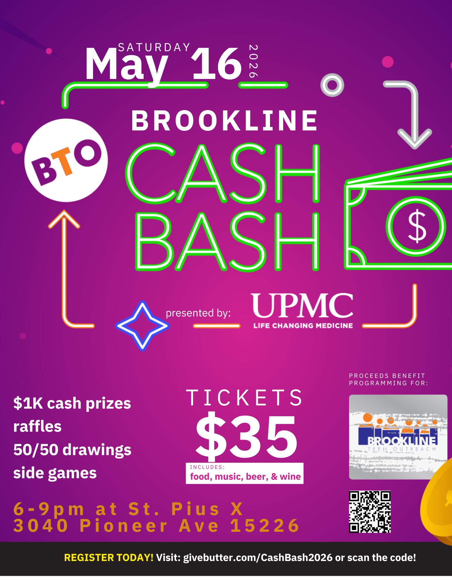 Cash Bash Fundraiser – Support Local Teens